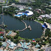 An aerial view of Seaworld, in Orlando, Florida.