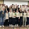 The Manistee High School Science Olympiad team poses for a photo March 18 after winning a regional tournament at Mid Michigan College in Mount Pleasant.