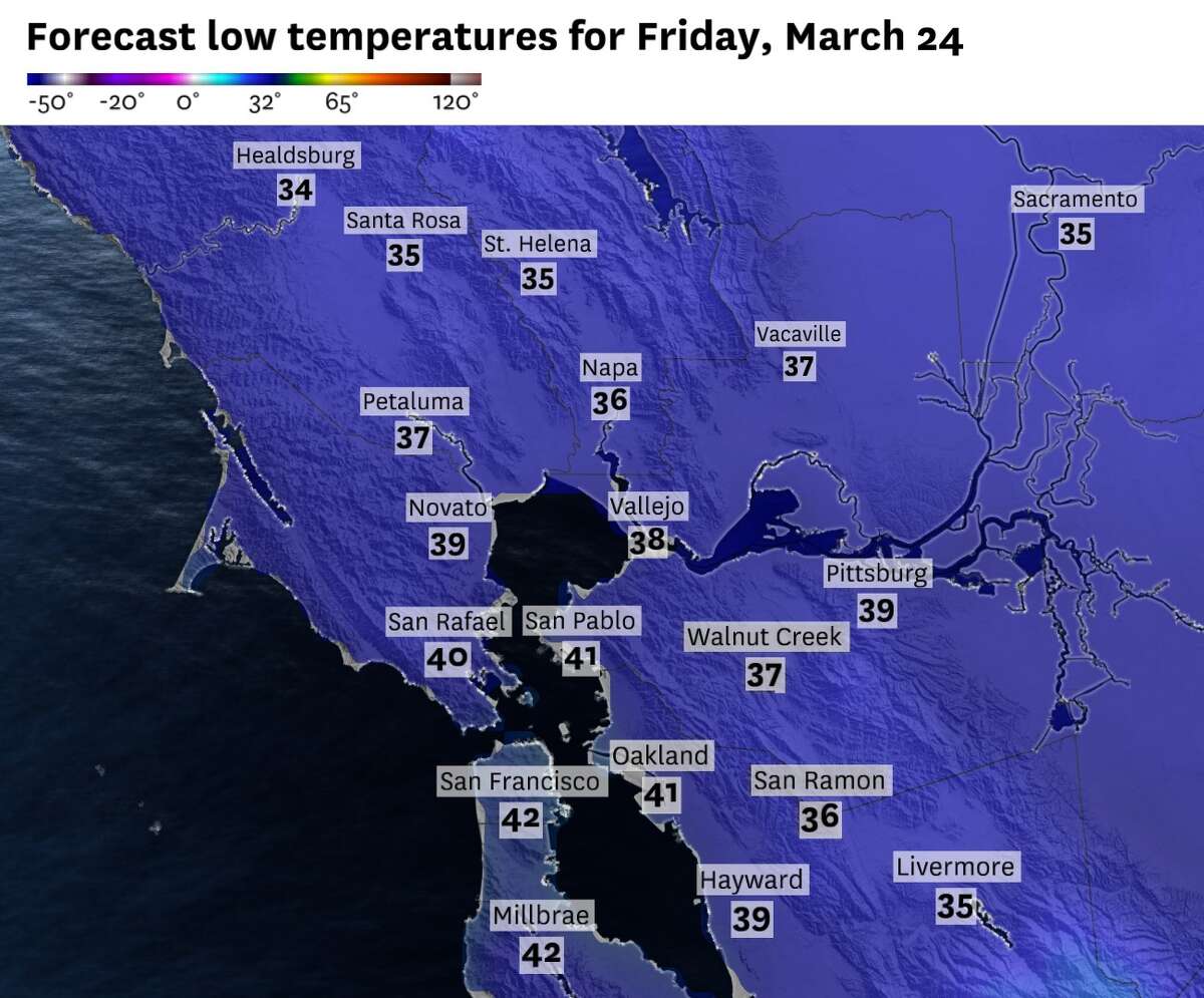 Bay Area weather Cold snap will bring freezing temps to region