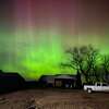The northern lights photographed at 11 p.m. on March 23, 2023, in Gladwin.