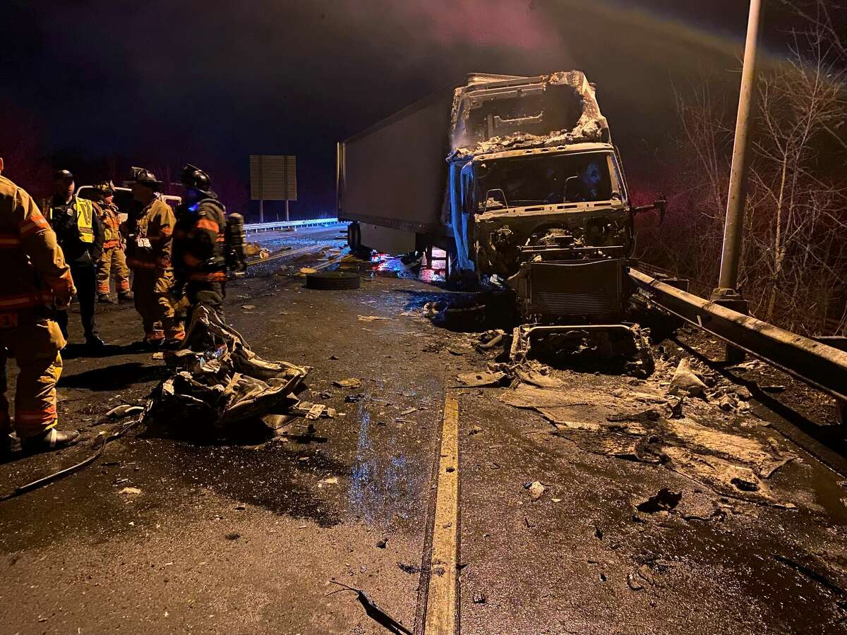 Suffields Route 190 bridge reopens after fiery tractor-trailer crash