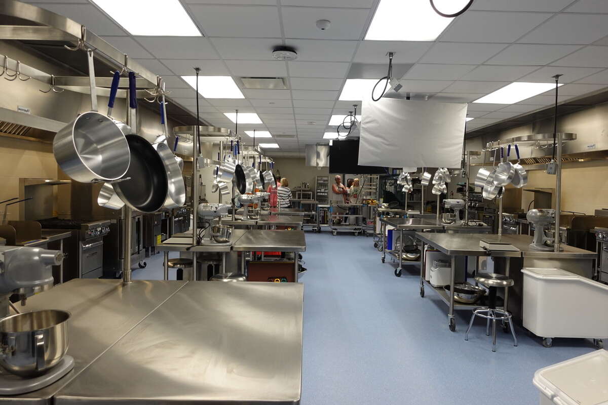 The commercial grade kitchen inside Lumberton High School's new Career and Technical Education building. Photo taken March 23, 2023. Photo by Olivia Malick/ The Enterprise