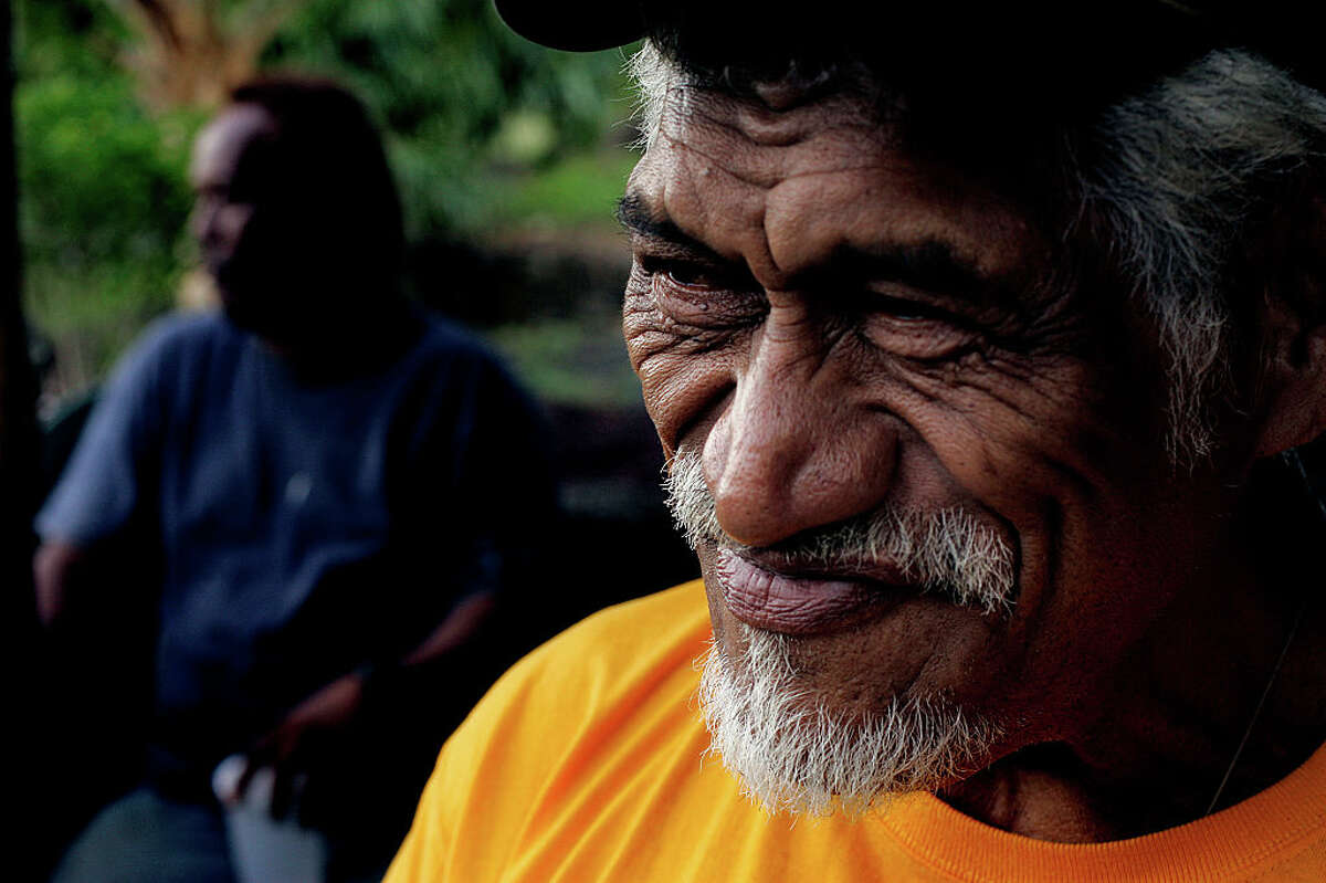 The late Robert Keliihoomalu, known as "Uncle Robert," has one of the few homes in the Kalapana village that survived a 1990 lava flow that forced 500 people to move.