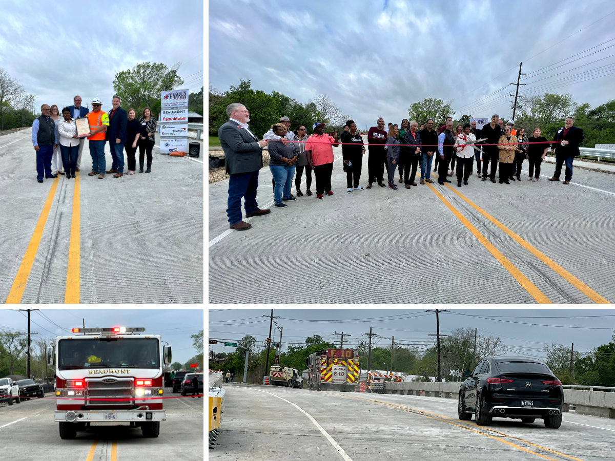 The Hillebrandt Bayou bridge has been reopened and is ready for use