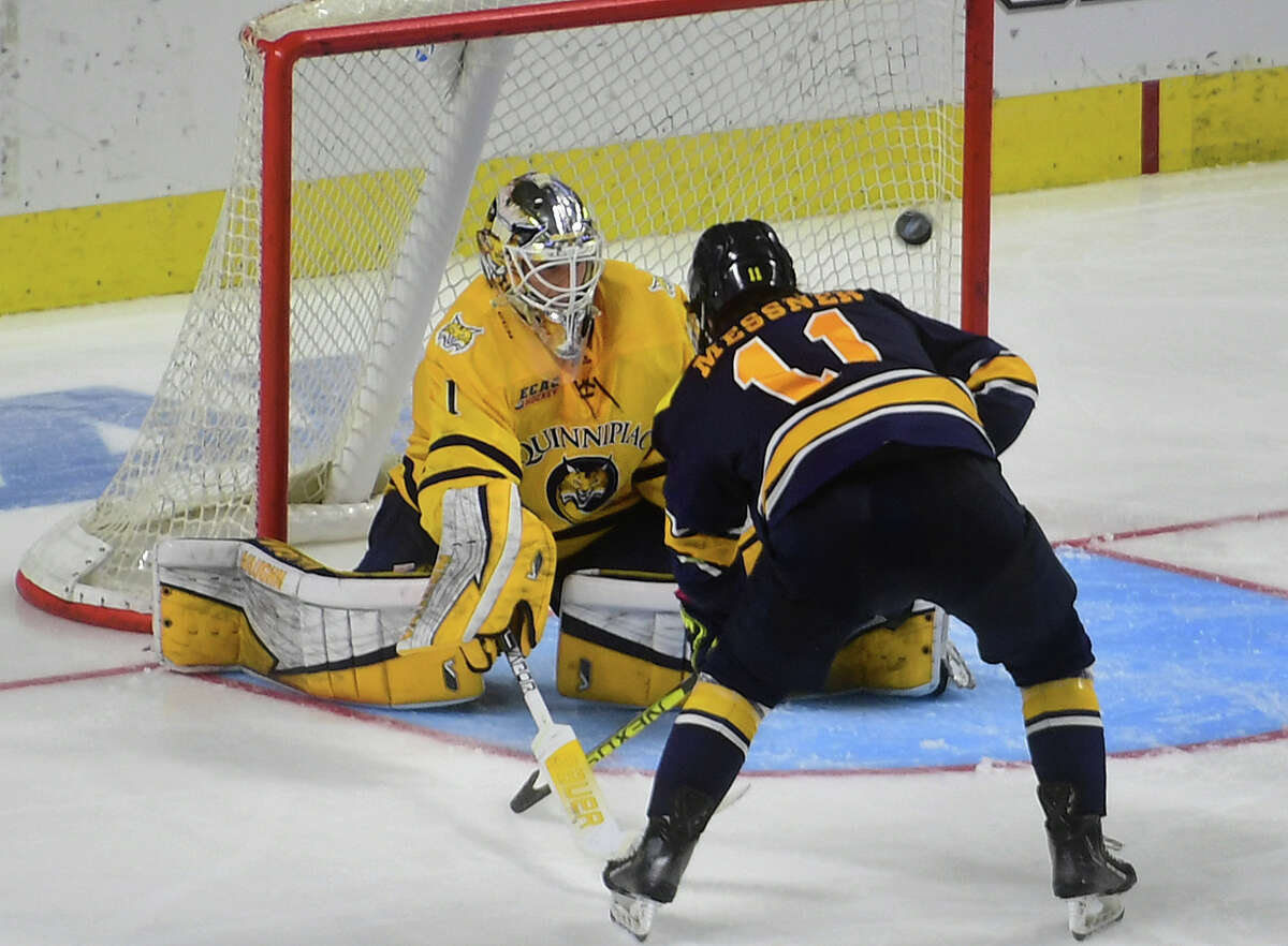 Quinnipiac Men's Hockey Shuts Down Merrimack In NCAA East Opener