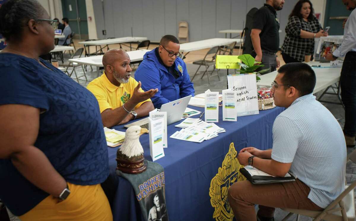 Community members criticize HISD takeover; district hiring event attra