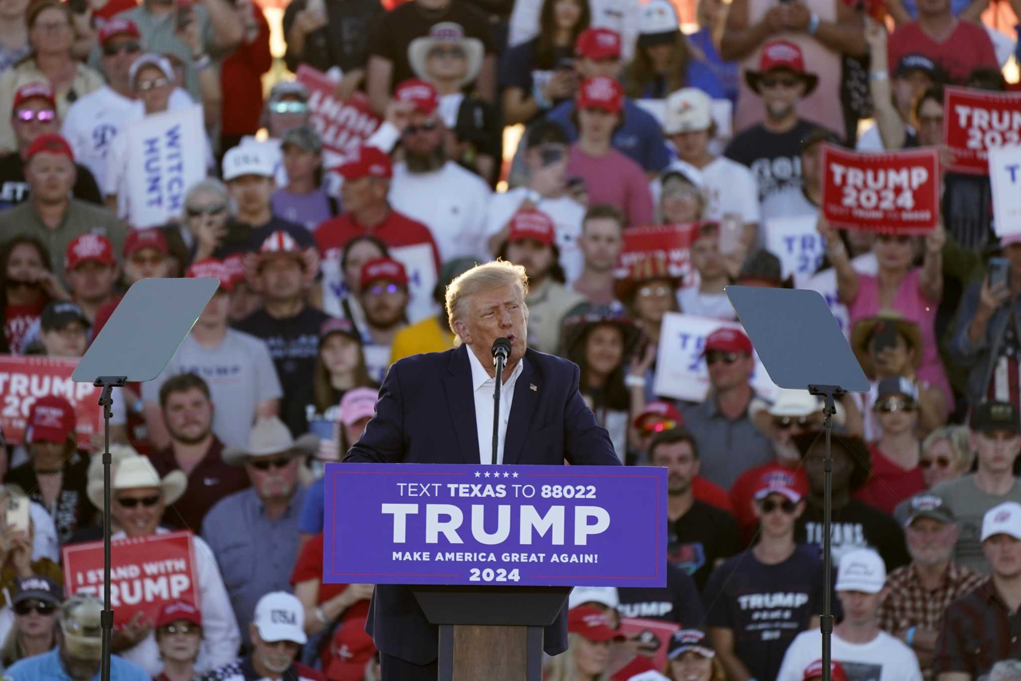 Trump Claims He Will Prevent World War III At Texas Rally   RawImage 