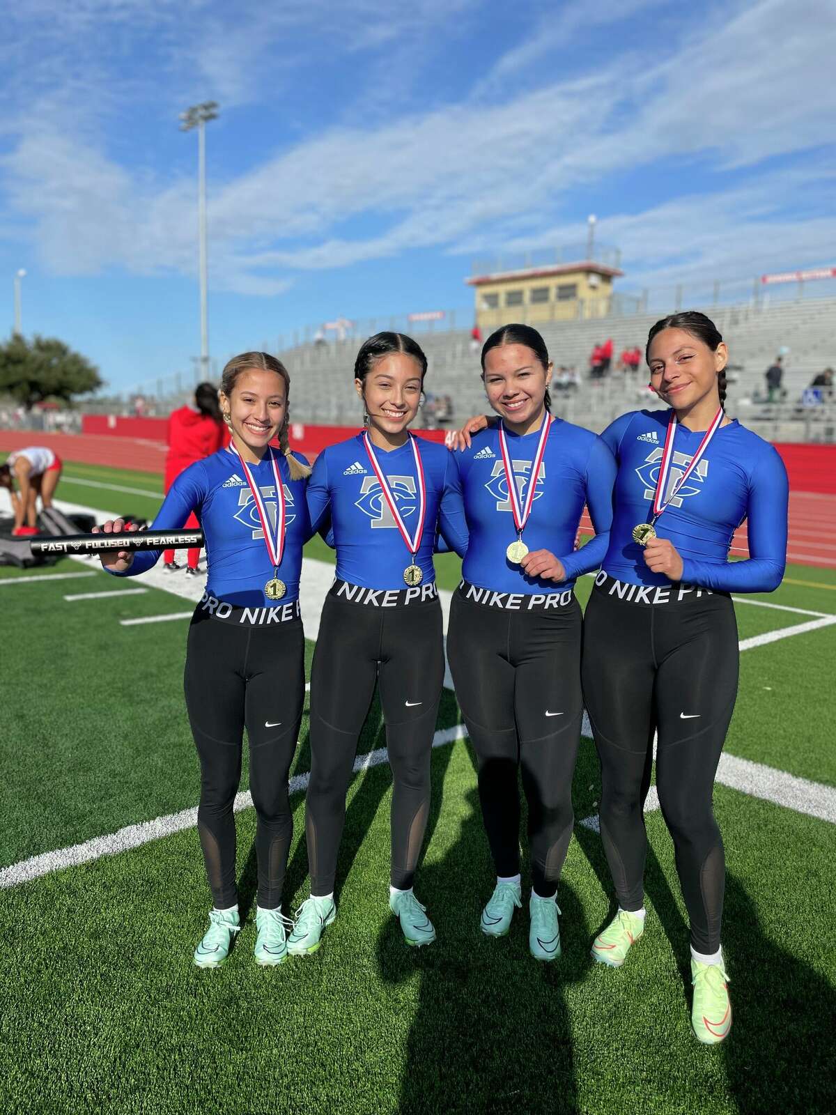 The Cigarroa Lady Toros' 4x100-meter relay team won the event at last week's city meet.