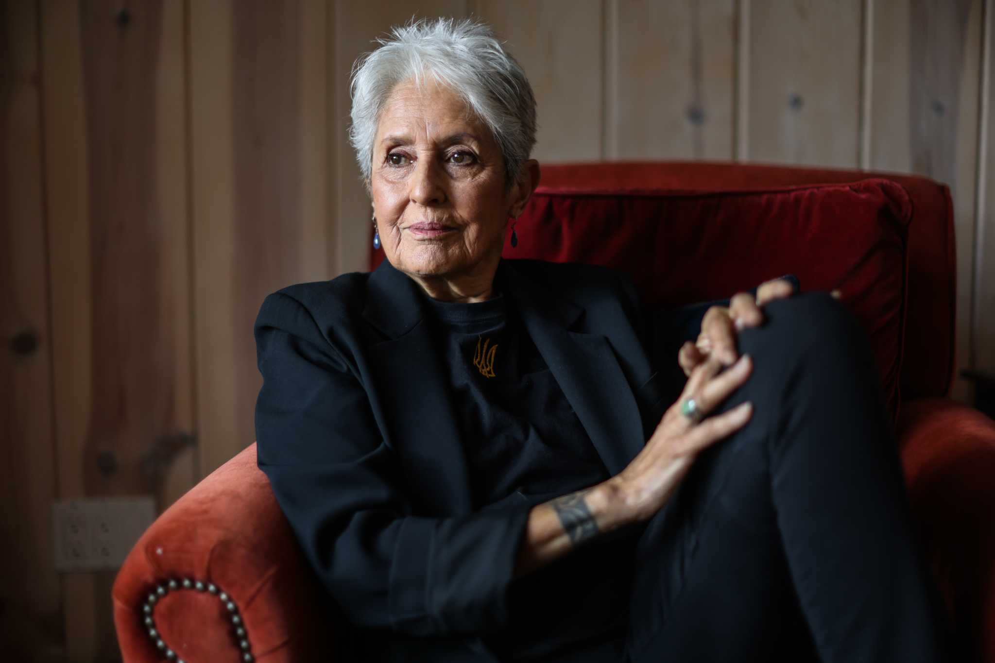 Joan Baez calls book of drawings form of therapy