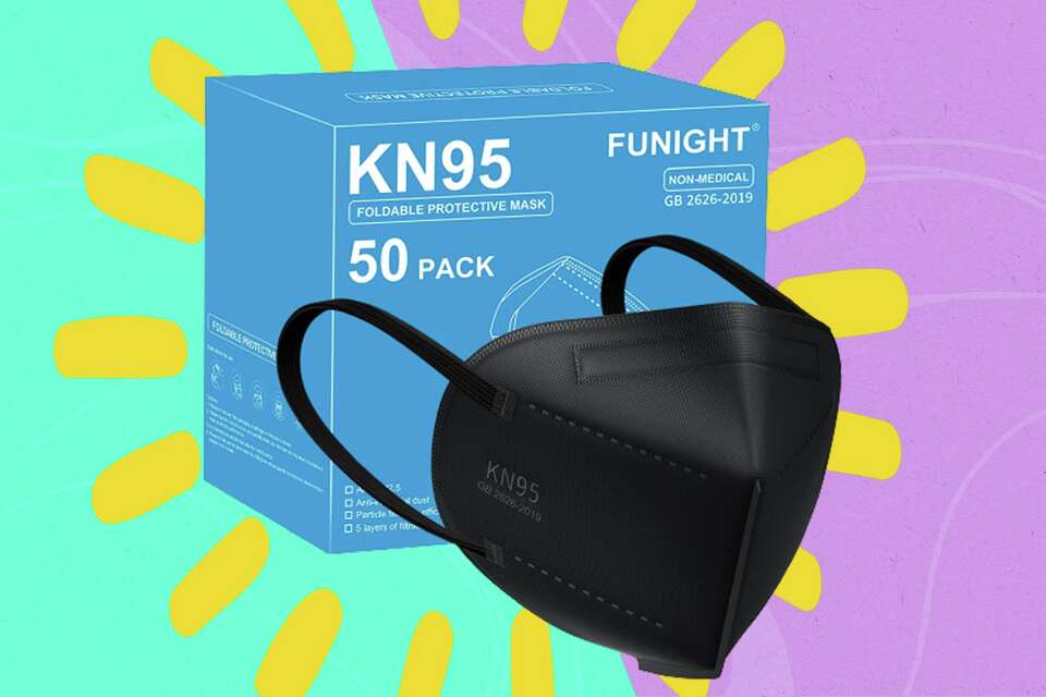 KN95 sale at Amazon Black masks are 36 cents each