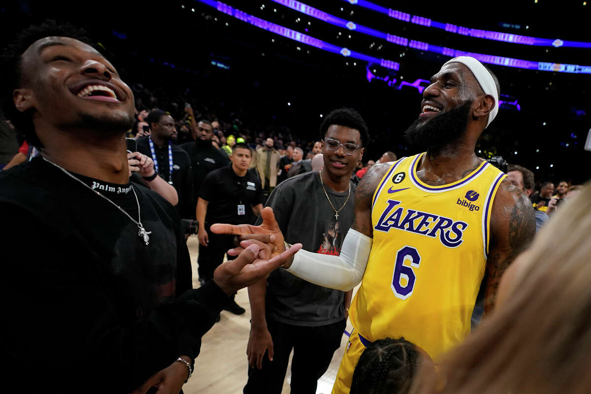 LeBron James puts son Bronny above many NBA players this season: No  pressure