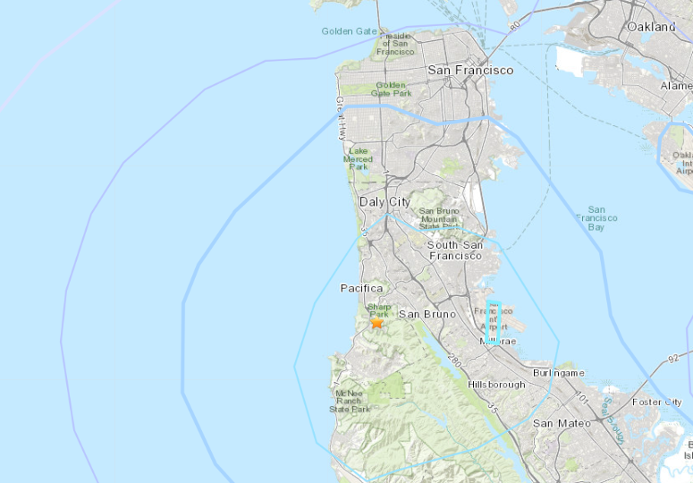 Ein Erdbeben der Stärke 3,5 ereignete sich in der Nähe der Stadt Pacifica in der SF Bay Area