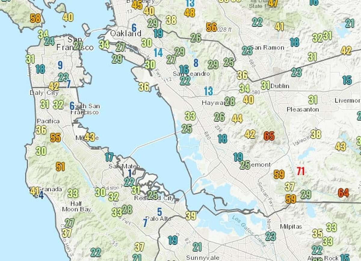Bay Area weather Winds peaked at 81 mph in storm