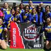 The 14-member WBU cheer team competed at the Redline Texas Grand Nationals at the Ford Center at The Star, the Dallas Cowboys' practice facility. 