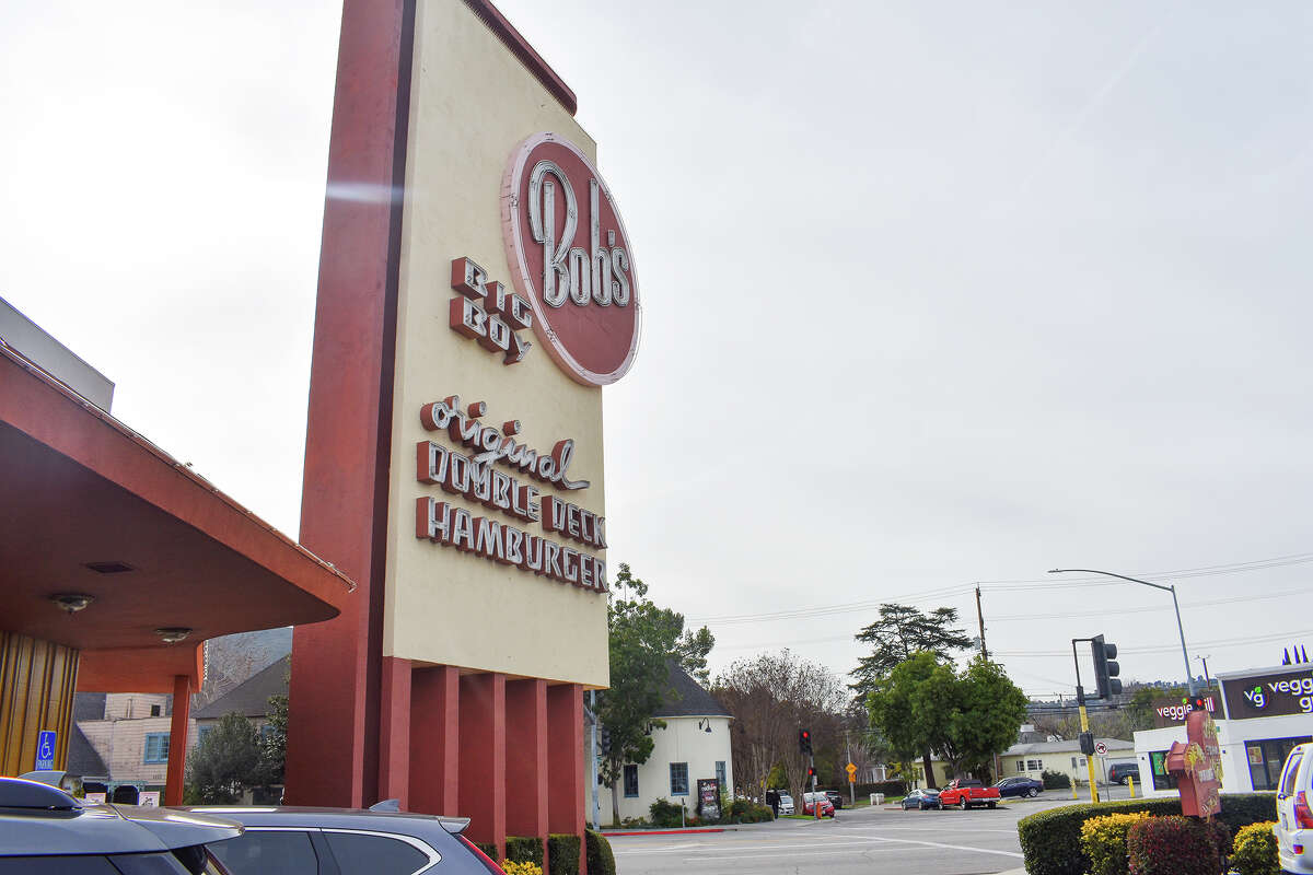 The Bob's Big Boy sign on Riverside Drive in Burbank, Calif.