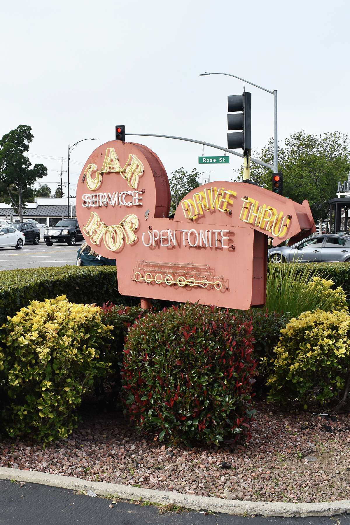 The neon sign that welcomes guests to the Bob's Big Boy in Burbank, Calif.