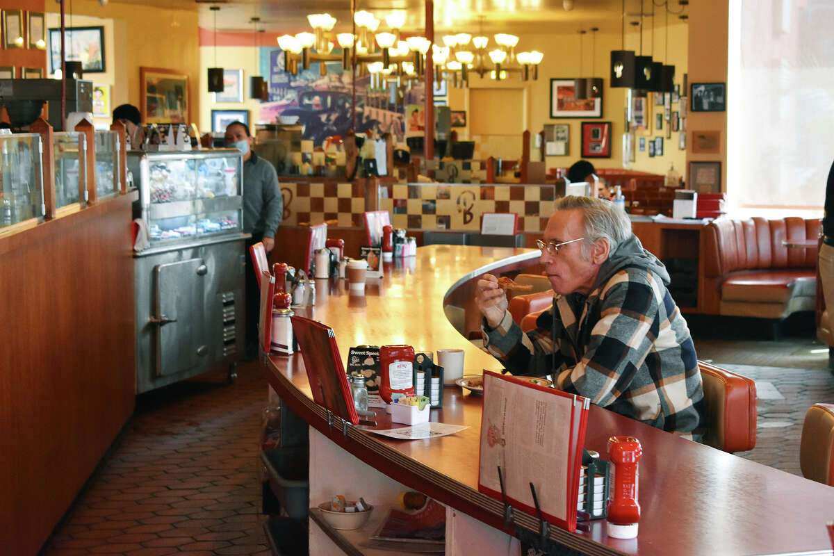 The lunch counter at Bob's Big Boy in Burbank, Calif.
