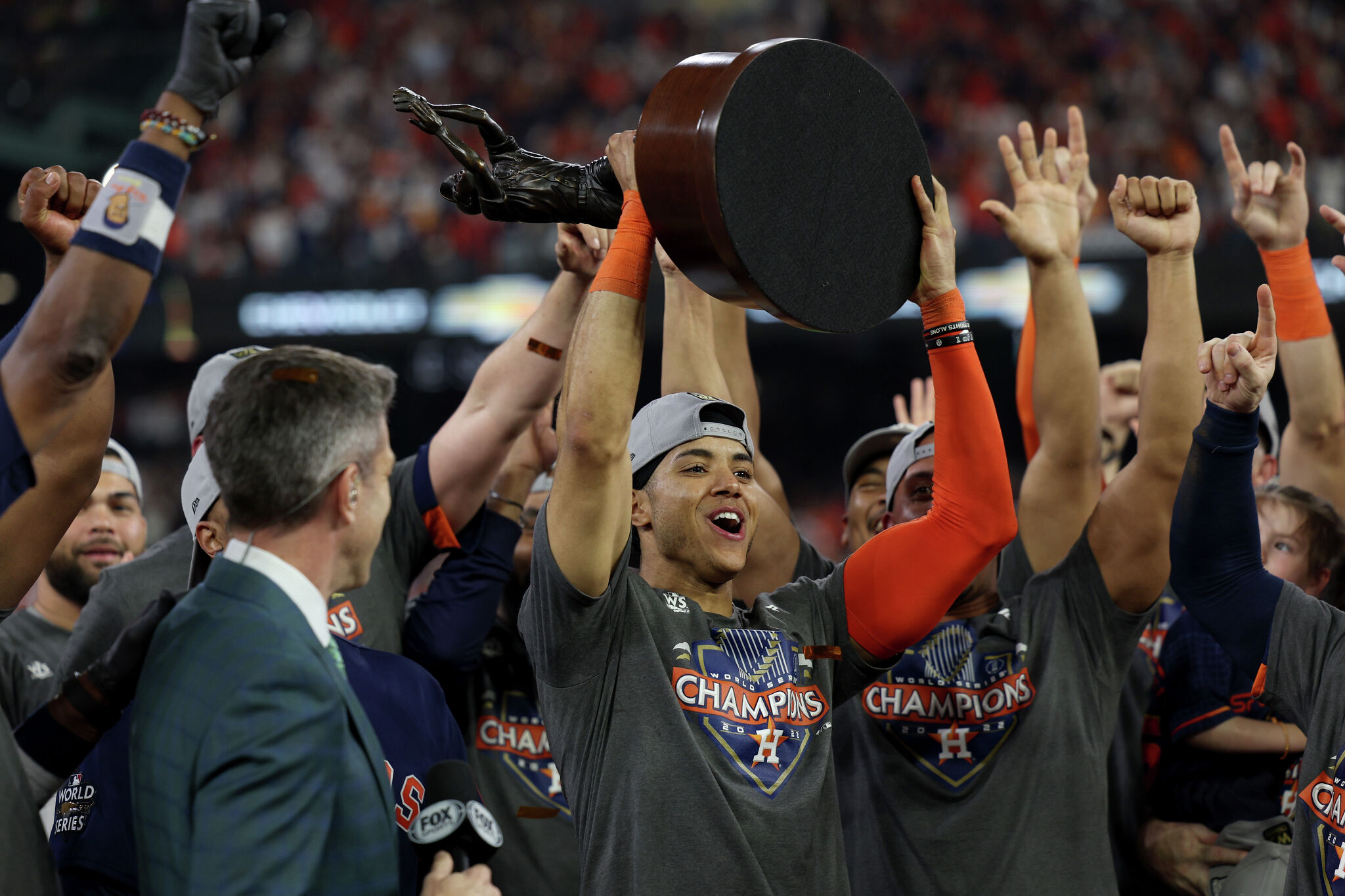 2022 World Series Champions Houston Astros Signature Trophy T