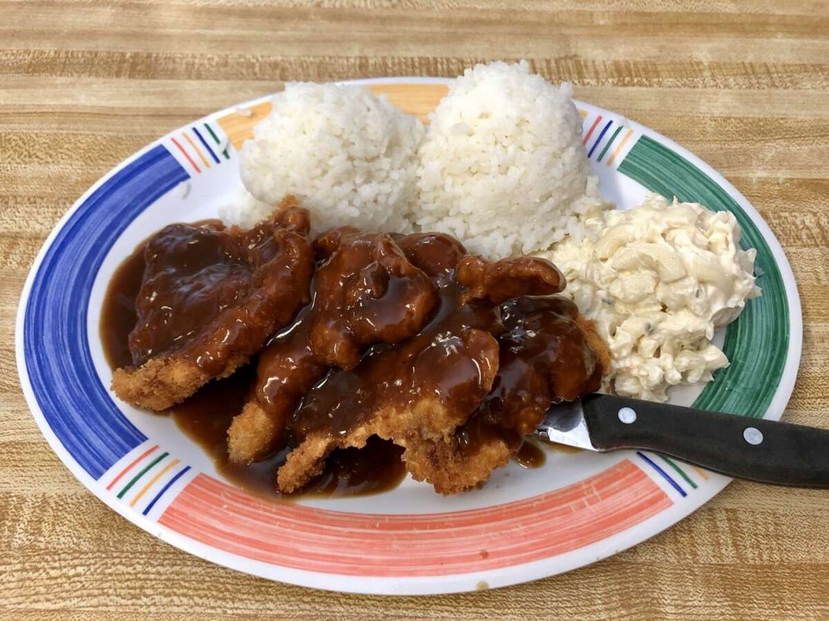 The plate lunch in Hawaii is a staple at almost every restaurant.
