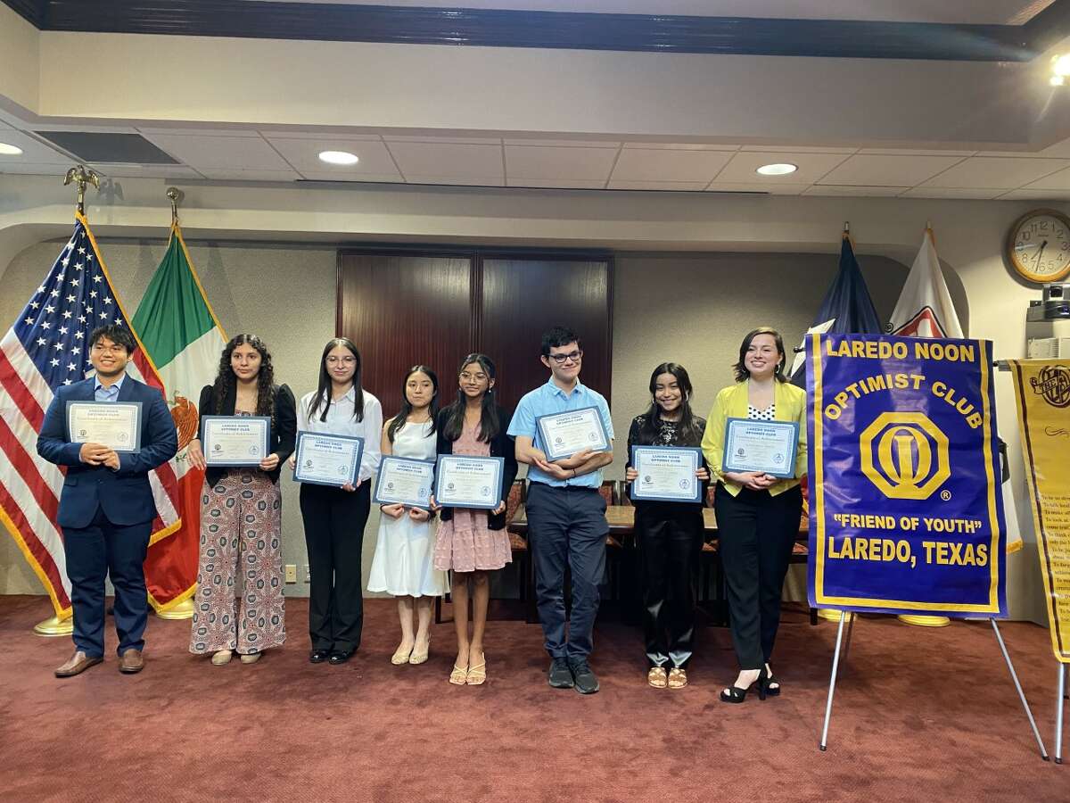 Eight local middle and high school students participated in the traditional Laredo Noon Optimist Club speech contest at the IBC Community Suite on Tuesday.