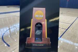 Eyes on the prize: Cardboard trophy inspiration for UConn men