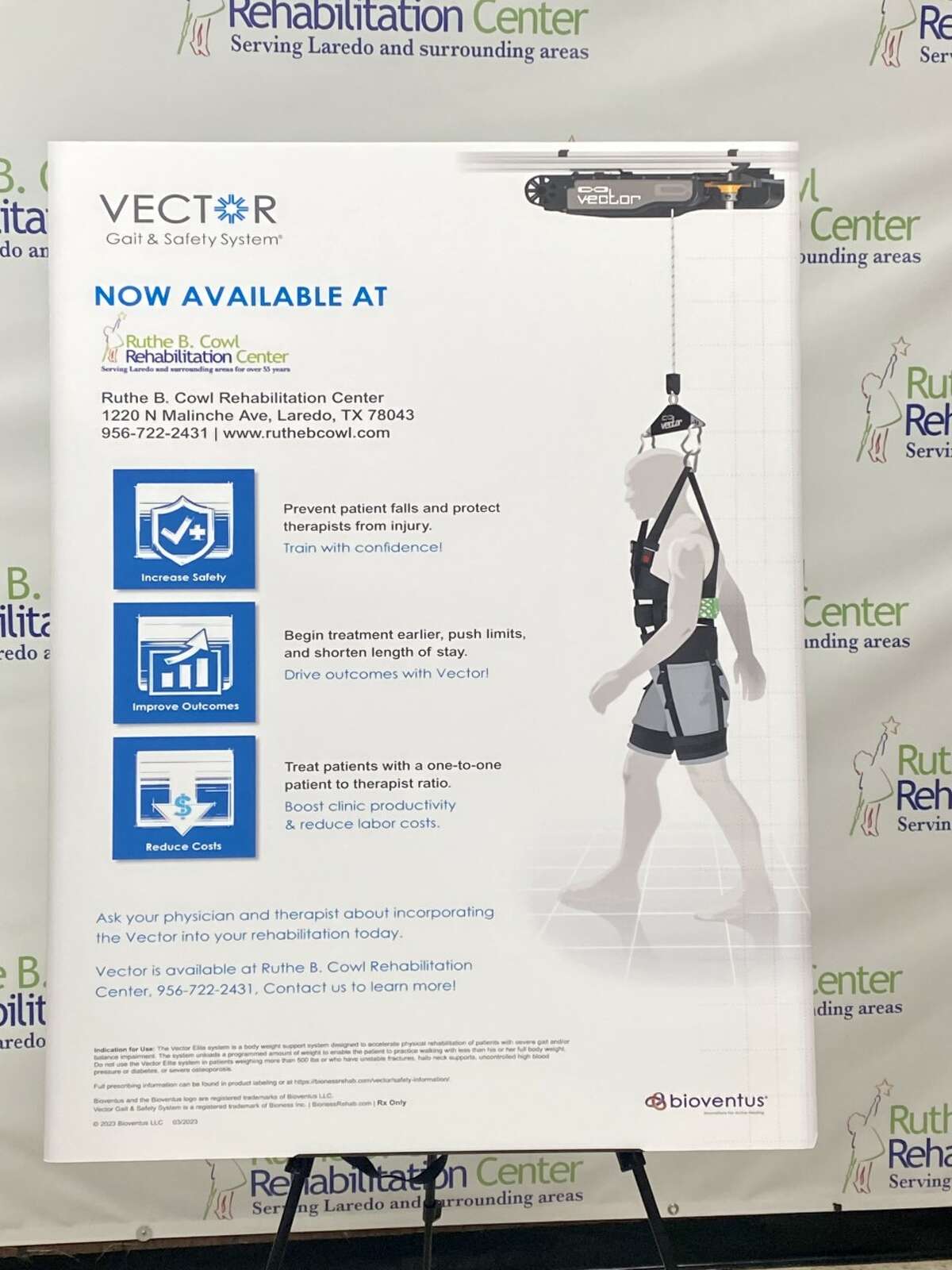 The Vector Gait & Safety System is an innovative rehabilitation therapy technology now available at the Ruthe B, Cowl Rehabilitation Center in Laredo and South Texas.
