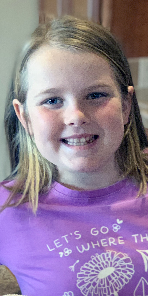 Delaney Ruyle celebrating ninth birthday