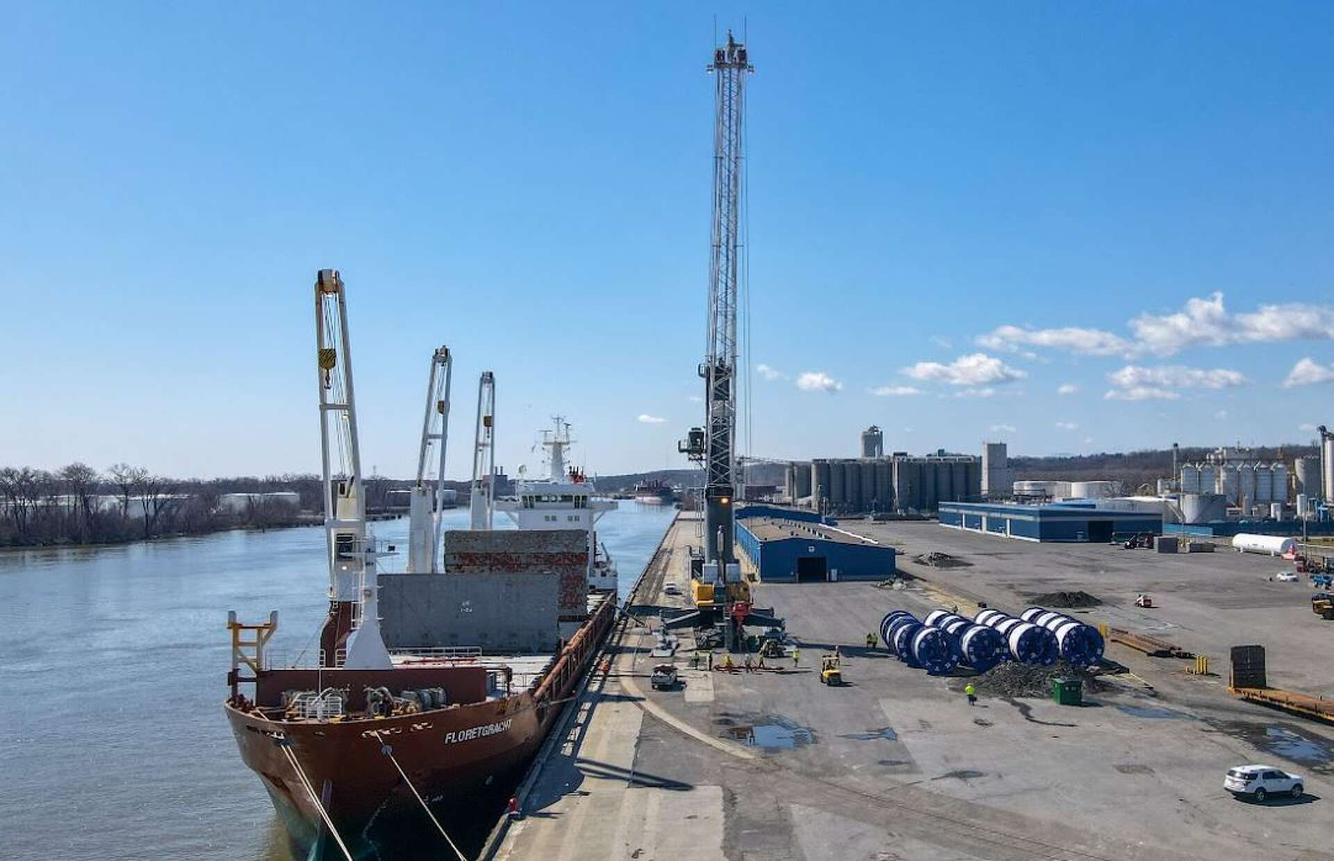 Cables for power transmission line in the Hudson Valley have arrived