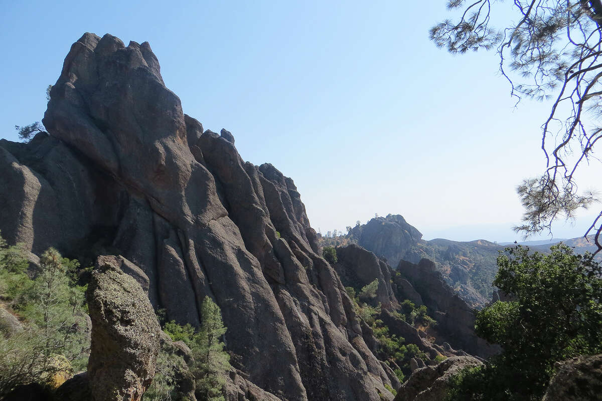 Soaring cliffs make up one of Pinnacles National Park's three main attractions: cliffs, caves and condors.
