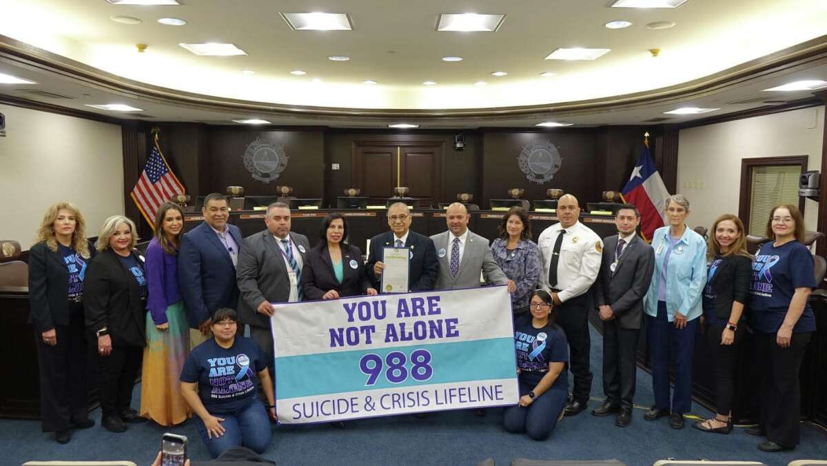 Laredo mayor Dr. Victor Treviño and the City of Laredo proclaimed 2023 in honor of the "You Are Not Alone'" campaign.