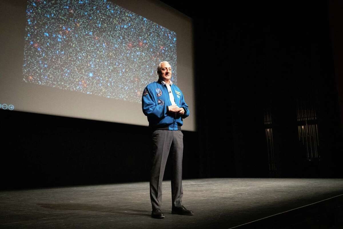 Mike Massimino, former NASA Astronaut and New York Times bestselling author, visited the Wagner Noel Performing Arts Center March 30, 2023 as part of the University of Texas Permian Basin Distinguished Lecture Series. Photo Credit: The Oilfield Photographer, Inc.