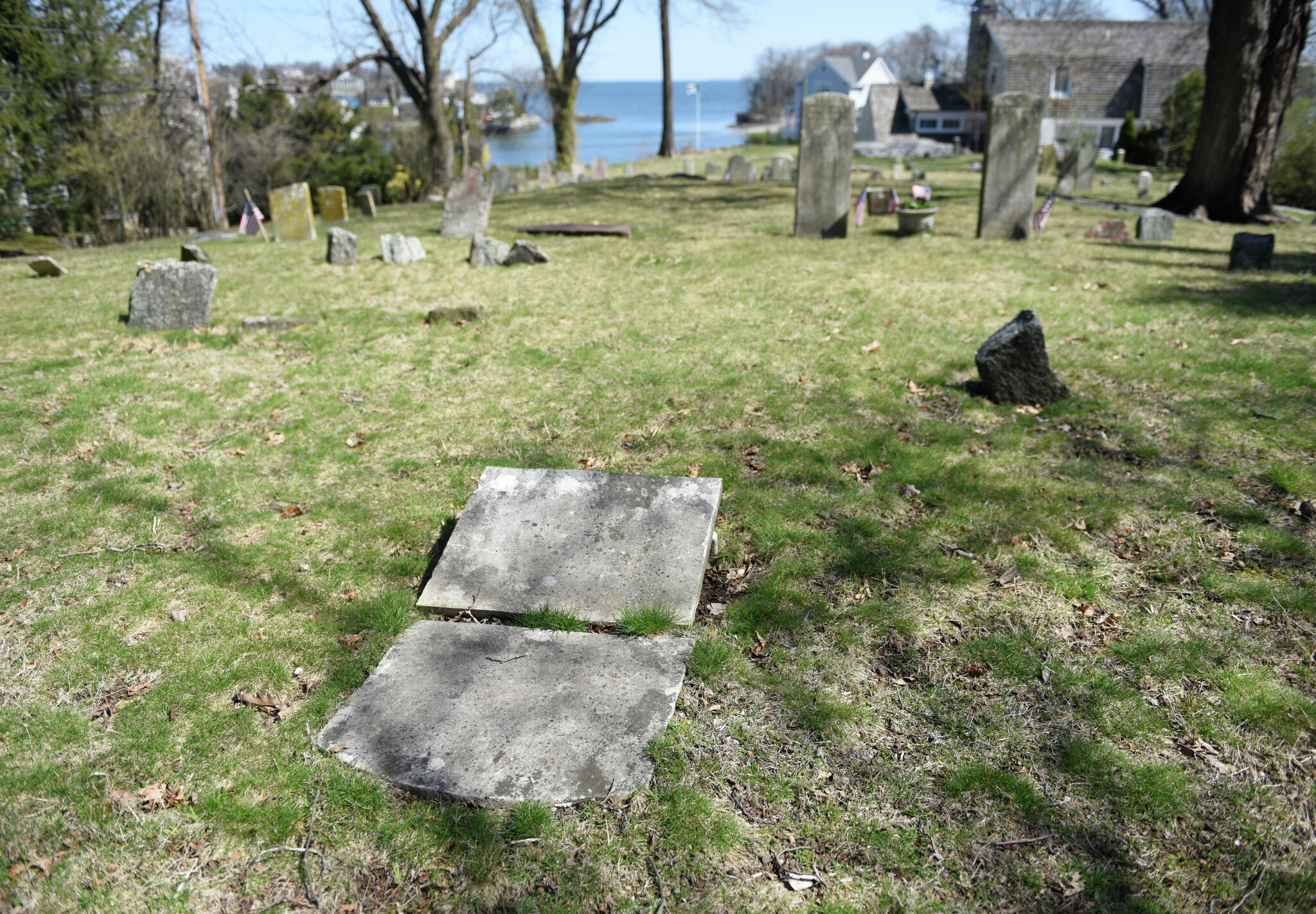 Old Byram Cemetery's damaged headstones get help from state funds