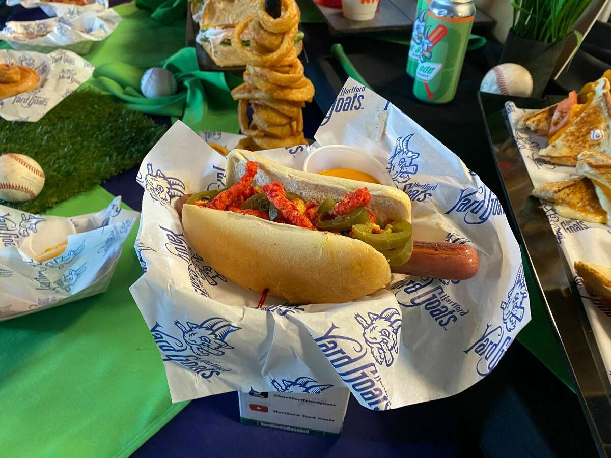 Hot Cheeto dog served at Daym's, a concession stand named after social media star Daym Drops. 