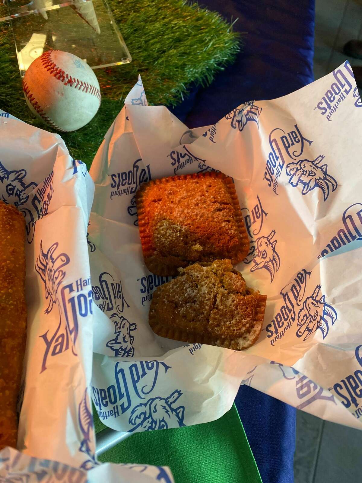 Crustables, with sun butter and jelly, among the snacks at Dunkin' Park this season.