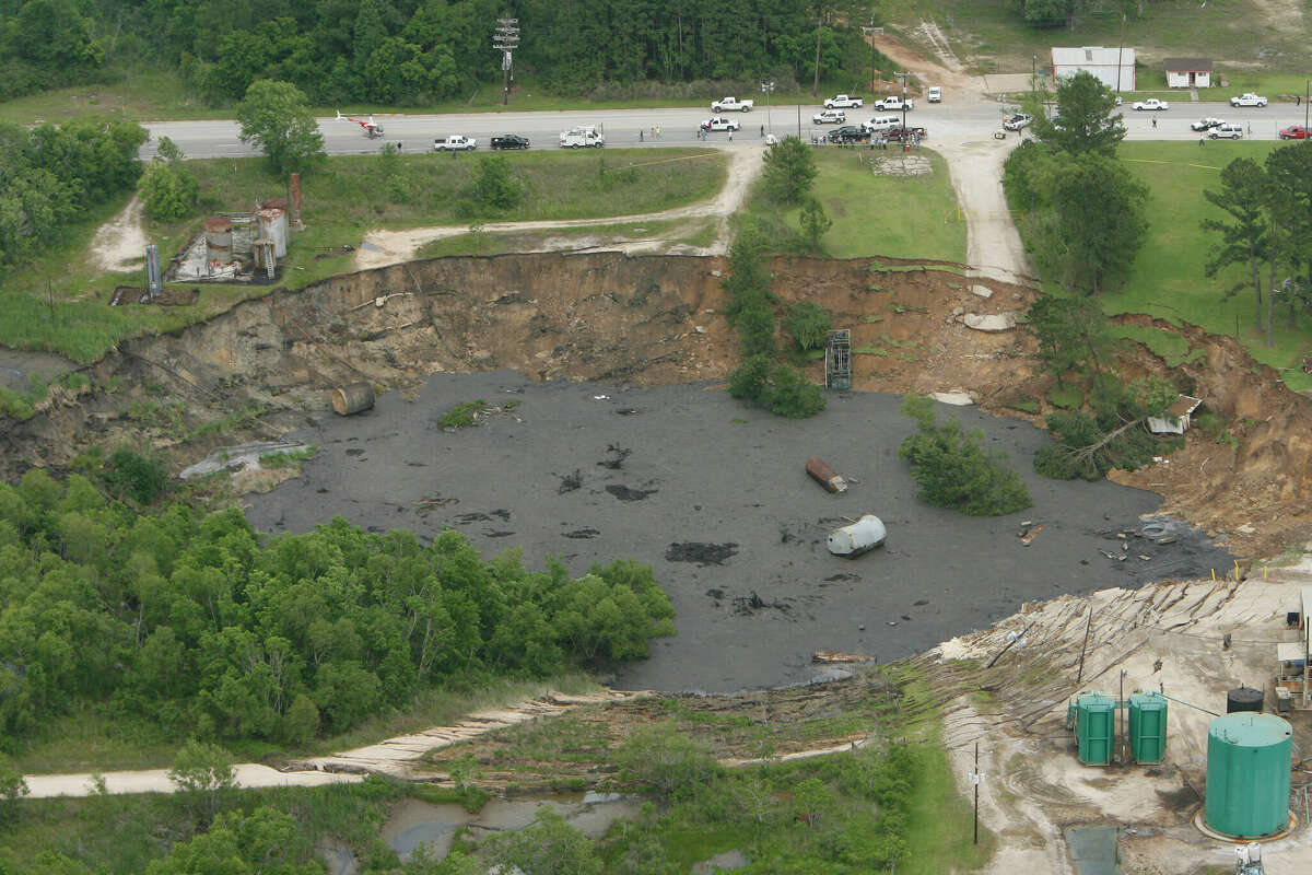 The Daisetta sinkhole is expanding after 15 years of being stable