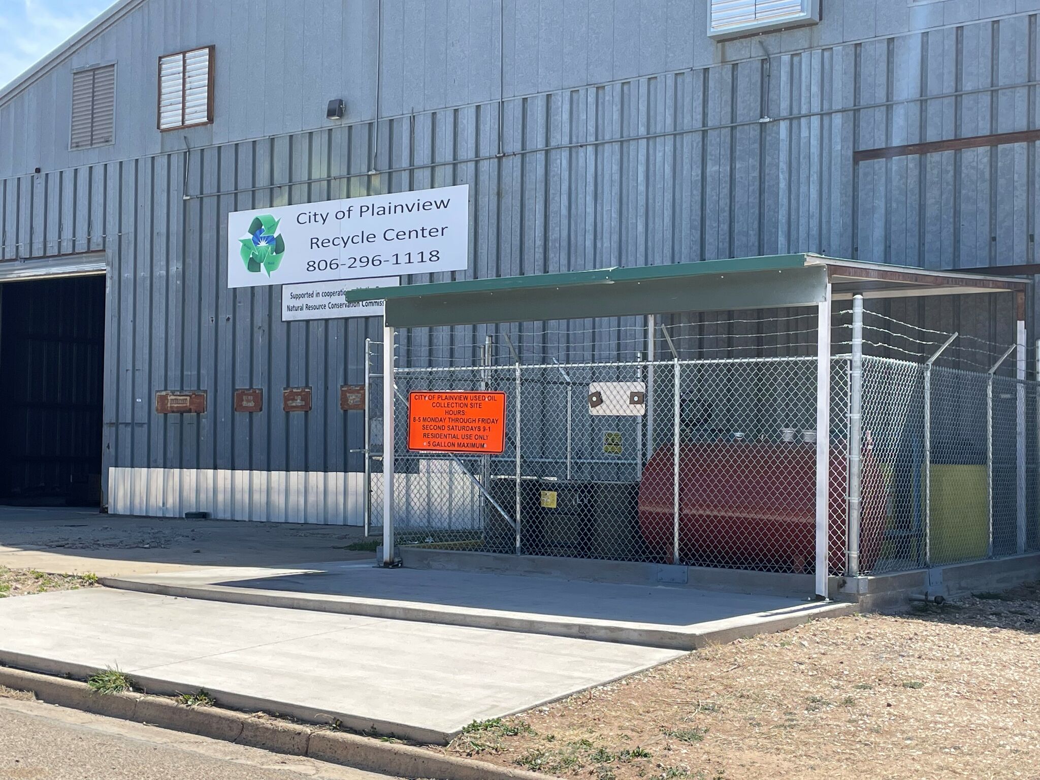 Plainview adds motor oil recycling, antifreeze disposal