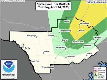 Storms bring risk of hail, possible tornadoes to San Antonio area
