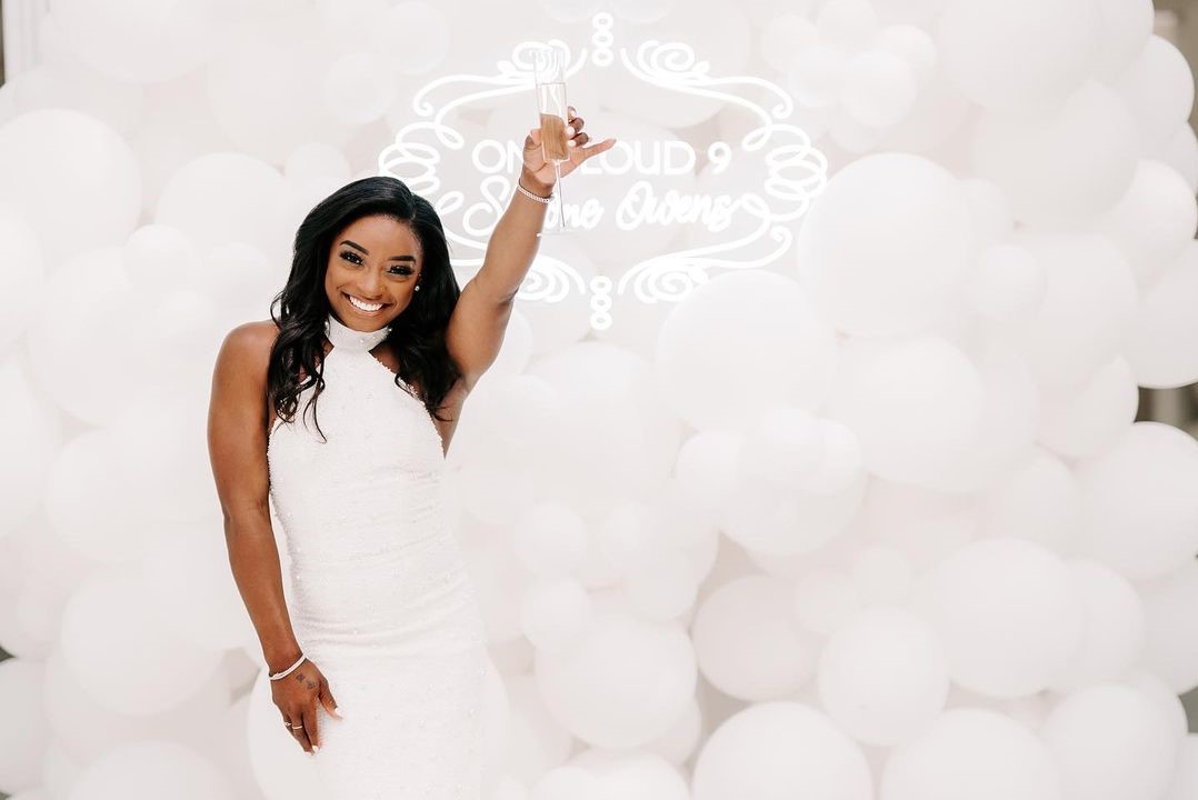 Simone Biles is on Cloud 9 after heavenly Houston bridal shower