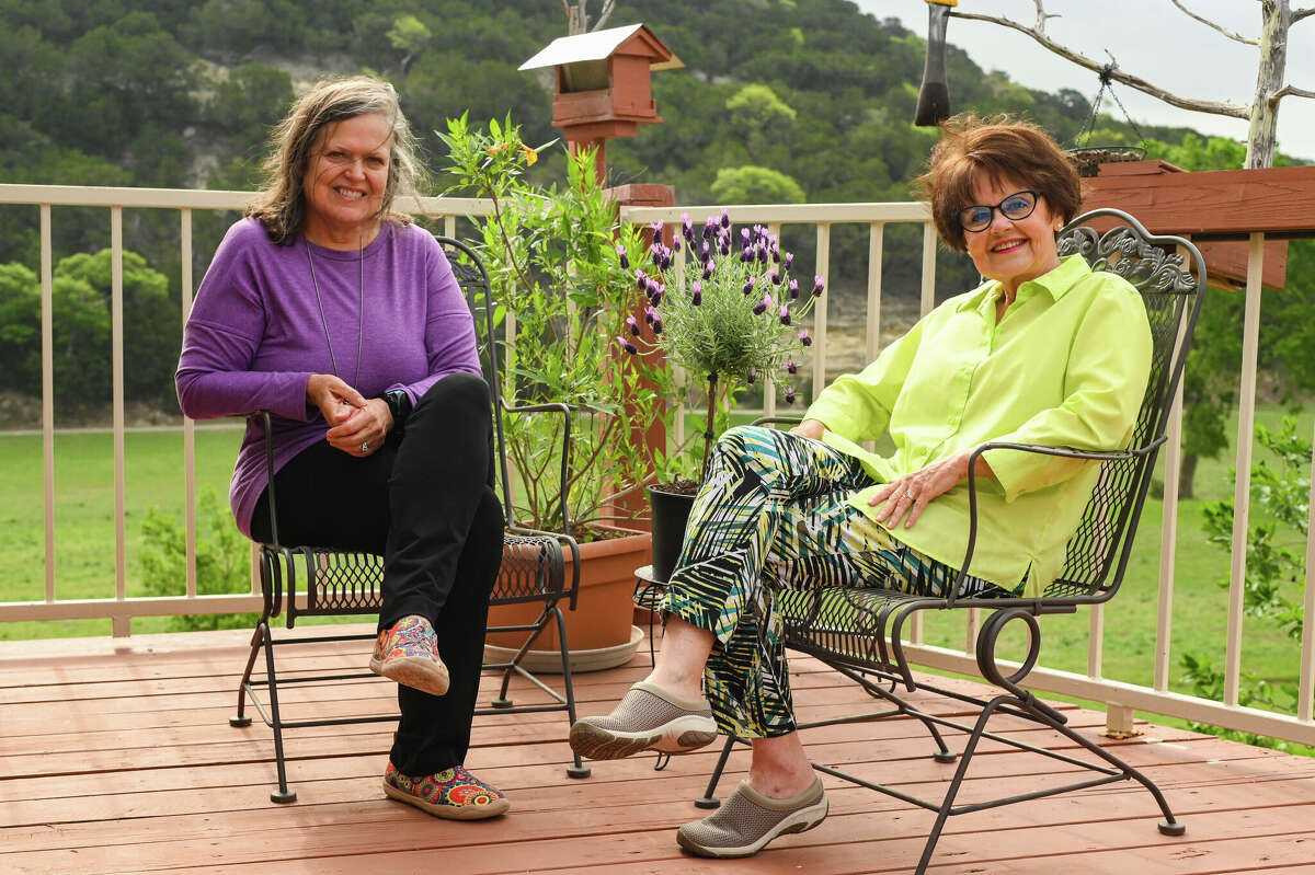 Dr. Jan Patterson, left, a UT Health San Antonio infectious diseases physician, and Phyllis Clark Nichols of Boerne, a seminary-trained spiritual author who is the primary caretaker for her husband going through his third bout of cancer, have written and published a book, "Breath for the Soul," which explains how people can practice self care during times of grief, depression, anxiety or stress. The book aims to give readers some simple, practical techniques they can use at home and that don't cost money.