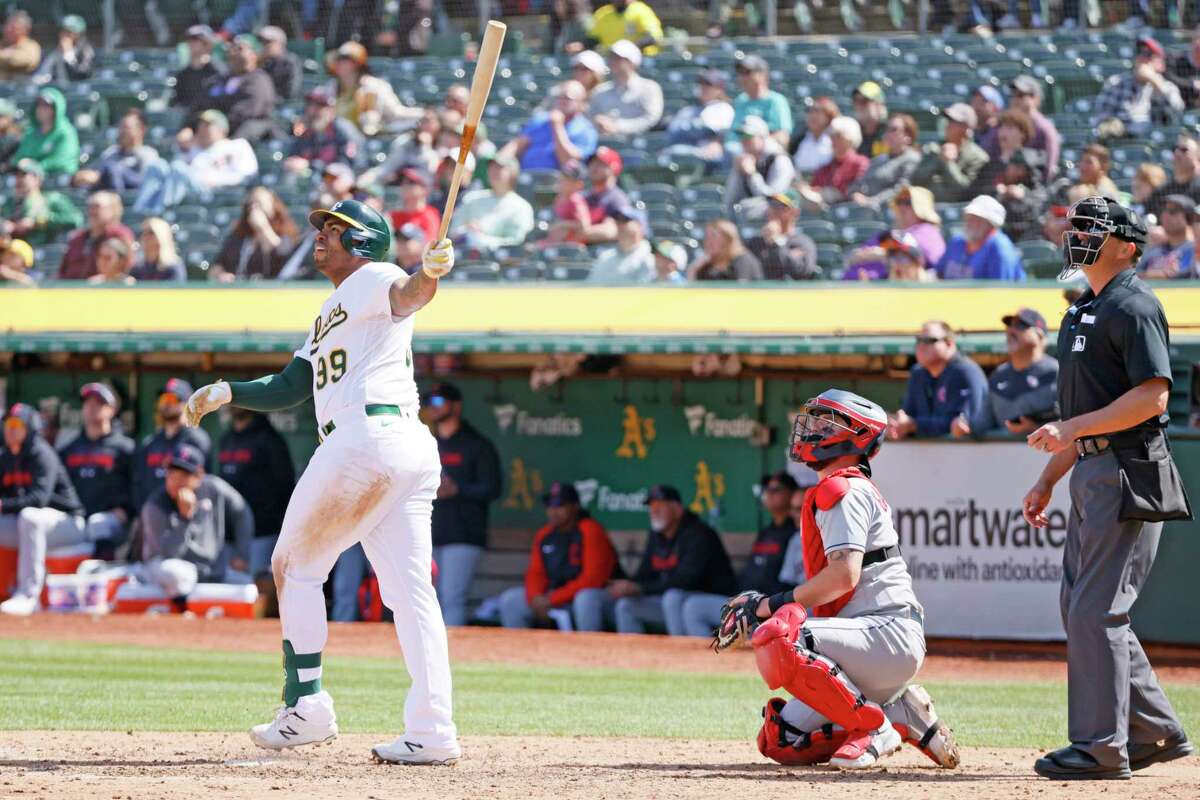 Jesús Aguilar hits timely first A’s HR, says it ‘wasn’t good enough'