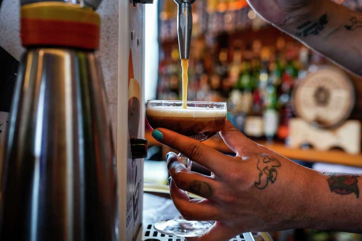 Parmesan espresso martinis TikTok cocktail trend in Houston bars