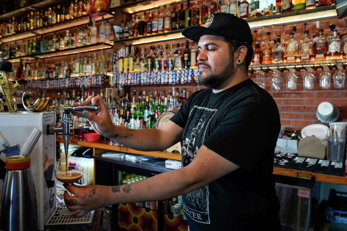 Parmesan espresso martinis TikTok cocktail trend in Houston bars