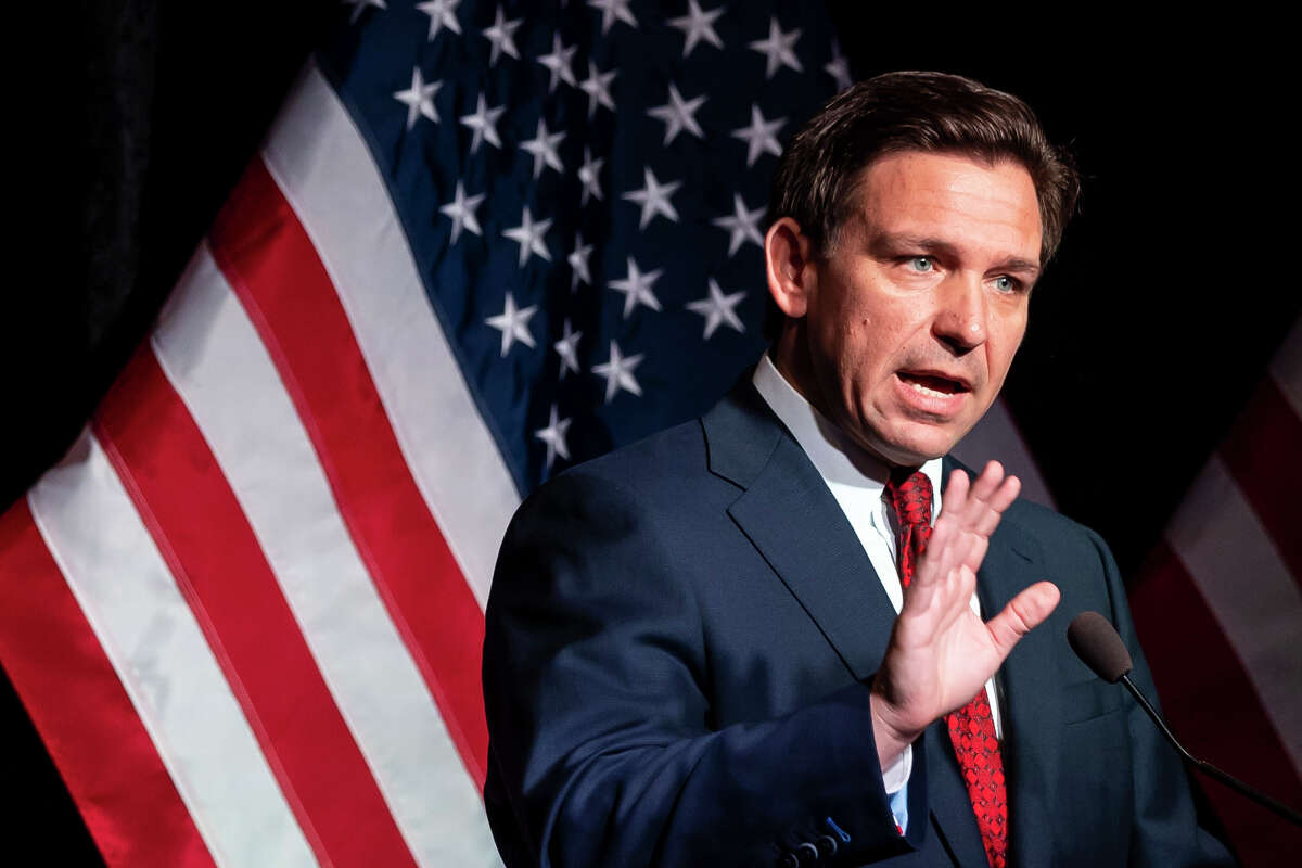 DeSantis speaks at Dave Camp Spring Breakfast in Midland