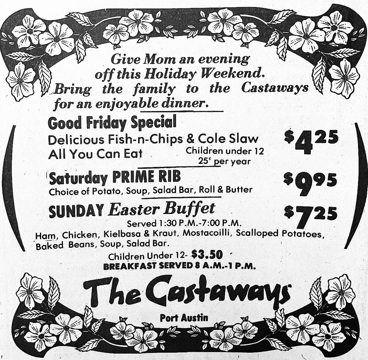 Food Music Highlighted Easter 1983 In Michigans Upper Thumb 6639