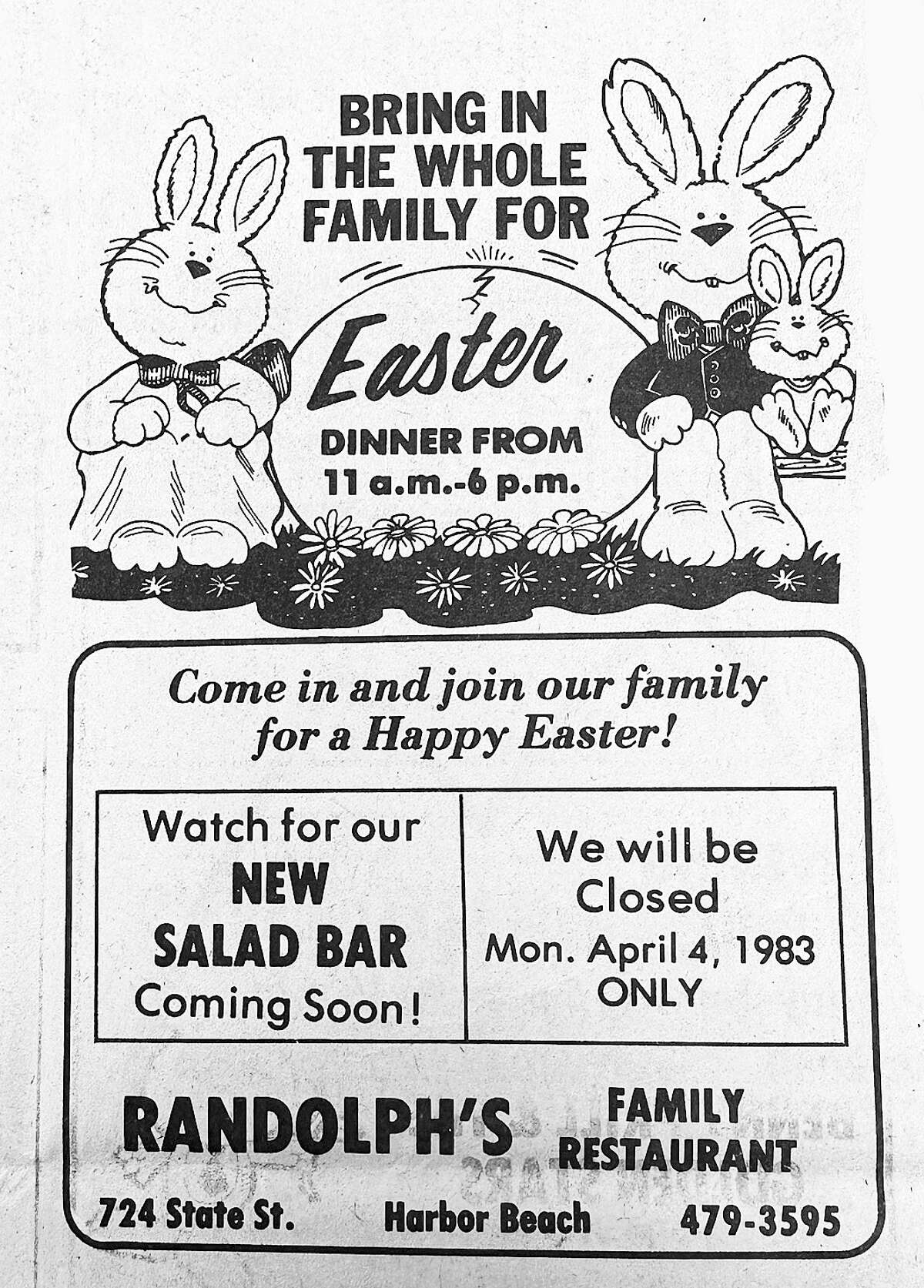 Food Music Highlighted Easter 1983 In Michigans Upper Thumb 7185