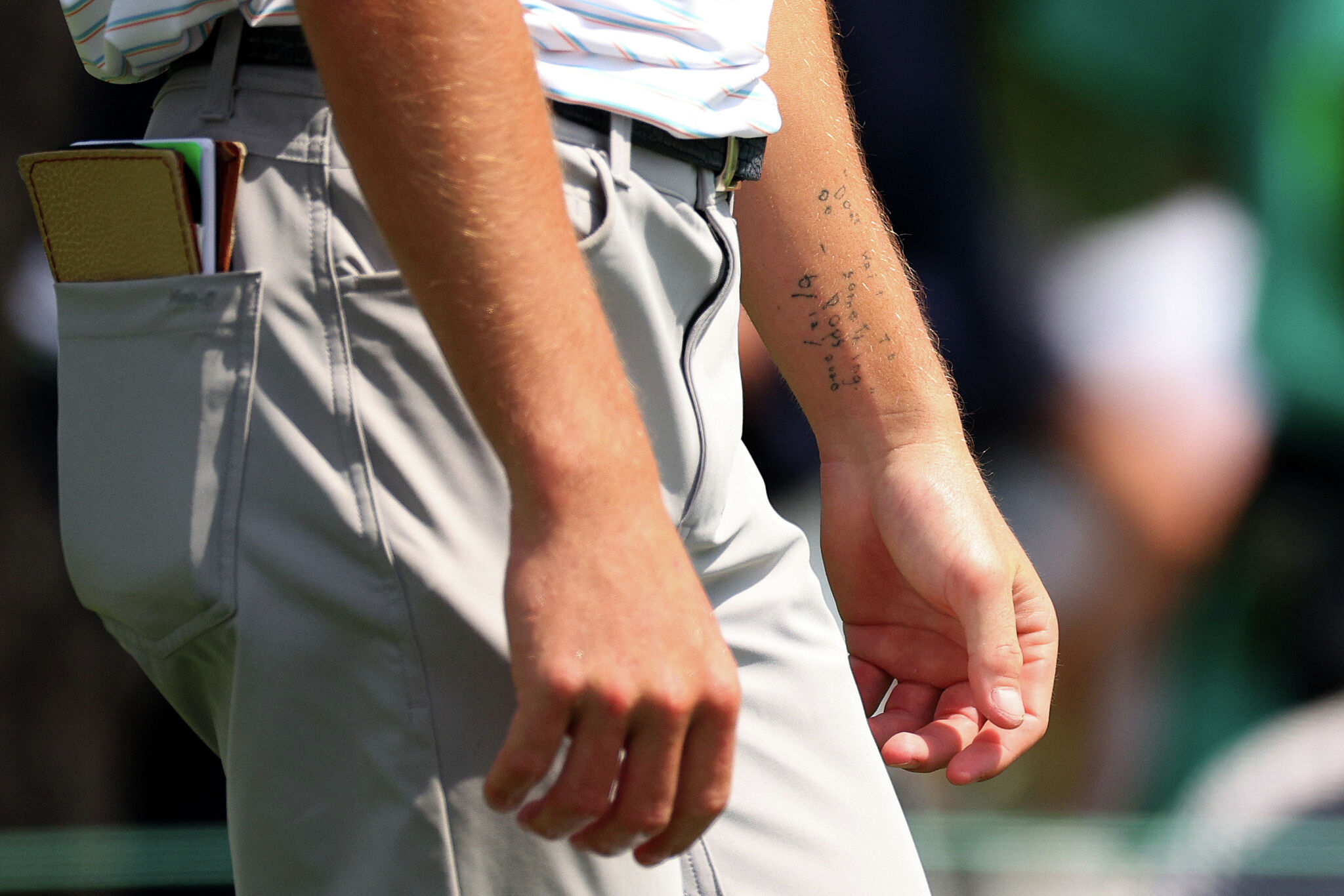 Sam Bennett tattoo: Meaning behind message on The Masters golfer's arm