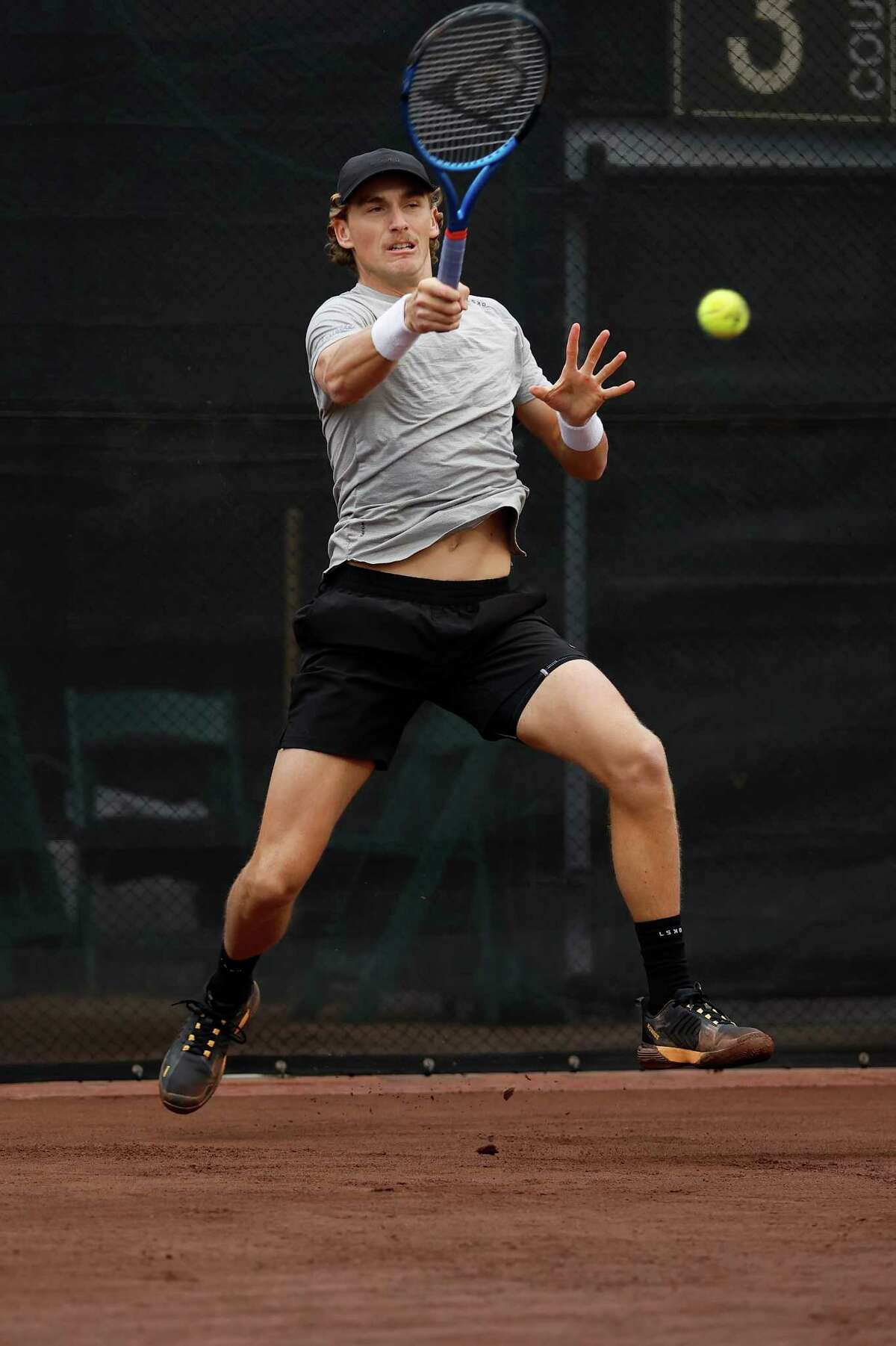 U S Clay Court championships: Max Purcell gets a win amid rain