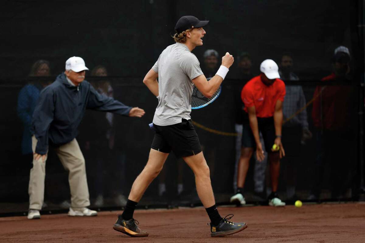 U S Clay Court championships: Max Purcell gets a win amid rain