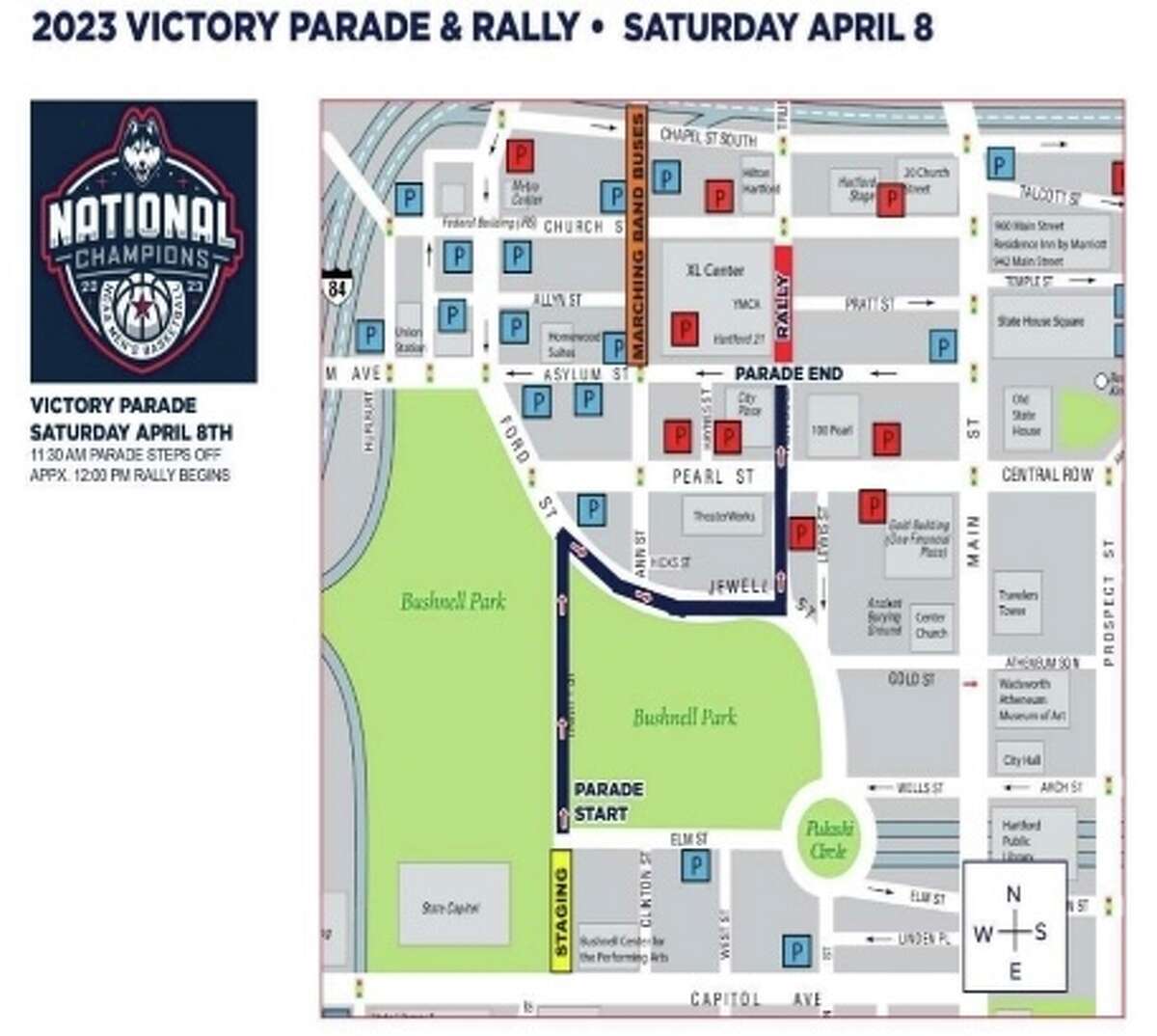 UConn men's basketball victory parade What you need to know