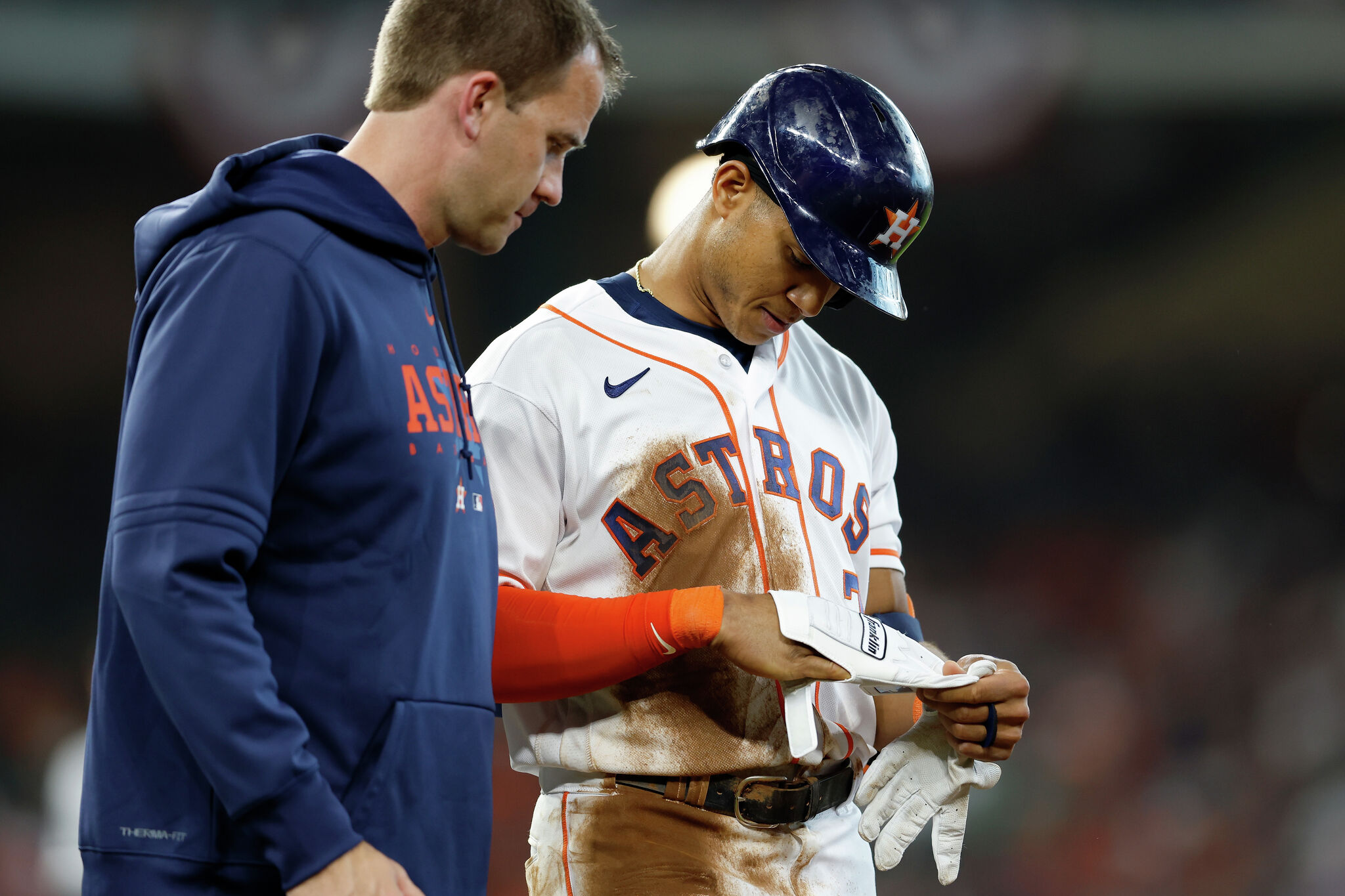 Why was Astros' star Jeremy Peña dropped from leadoff spot?